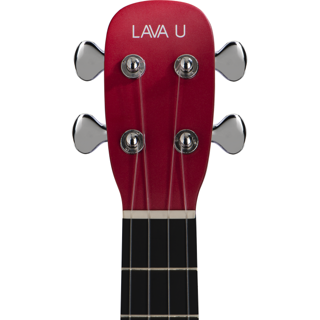 Lava U Freeboost Carbon Fibre Electric Acoustic Concert Ukulele Red